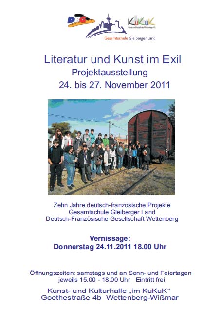 Austellung Lteratur und Kunst im Exil